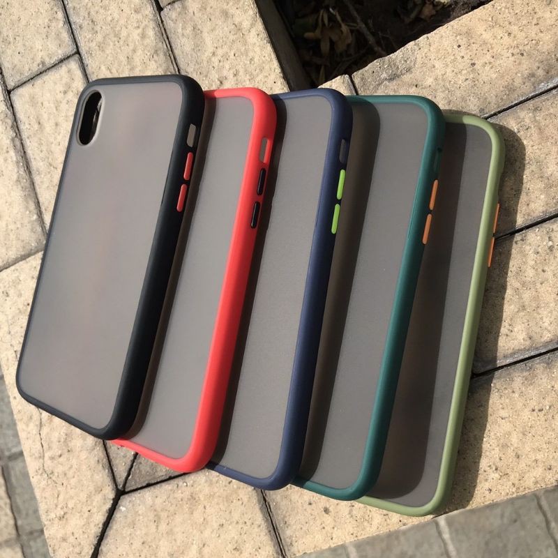 Ốp lưng có viền màu và mặt sau đầy mây Iphone i6.i6S.i7.i8.i6plus.i6Splus.i7plus.i8plus.i11.i11pro.i