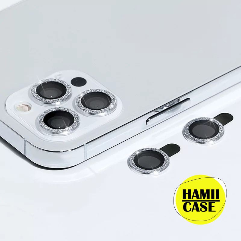 Bộ dán kim cương bảo vệ mắt camera iPhone 12 Pro max, 12 Pro, 12, 12 Mini, 11 Pro, 11 Pro Max Siliver Diamond nổi bật