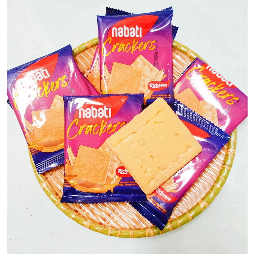 Bánh Nabati quy giòn phô mai Cheese / Socola Crackers 240g( 24cái x 10g)