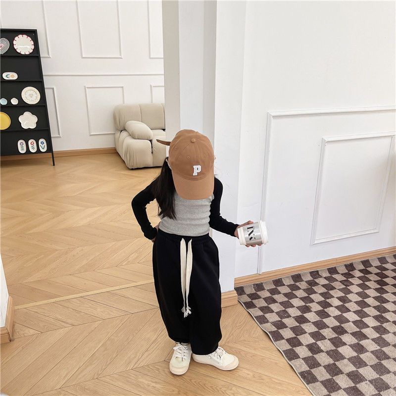 Set Đồ Thể Thao Phối Màu Sắc Tương Phản Chất Liệu Cotton Thời Trang Xuân Thu 2022 Cho Bé Gái