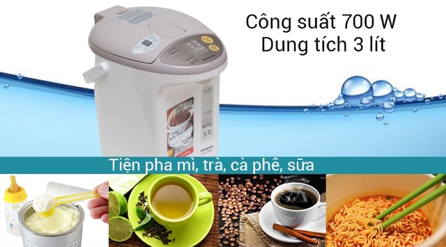 Bình Thủy Điện PANASONIC NC-EG3000CSY NHẬP KHẨU THÁI LAN