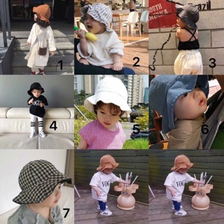 Mũ vành kiểu hàn quốc cho bé