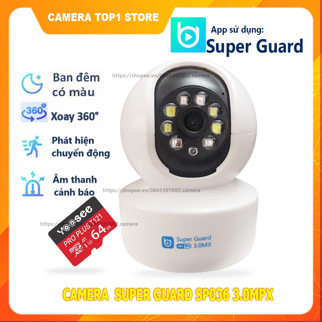 Camera WiFi Carecam YH200 2.0MP FHD 1080P Siêu Nét, Kèm Th thumbnail