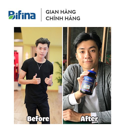 [Chính Hãng] [Combo tăng cân] Tảo mặt trời Spirulina Gold Plus Mỹ hộp 360 viên + Men vi sinh Bifina Nhật Bản R 60 gói