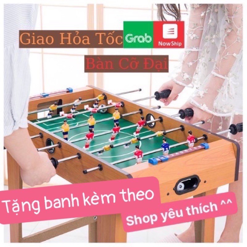 [ Size Lớn]Bàn bi lắc bóng đá 6 tay cầm loại to chân ngắn 61*31*19cm