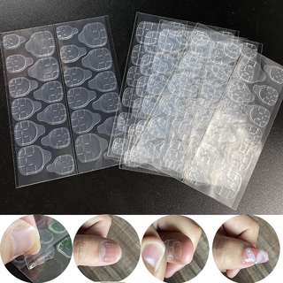 Miếng dán móng , keo silicon dán móng nailbox, tờ 12 miếng dán, Bộ 24 Sticker Dán Móng Tay Bằng Silicon,Tấm dán silicon 2 mặt dùng để gắn móng giả loại cao cấp chống nước