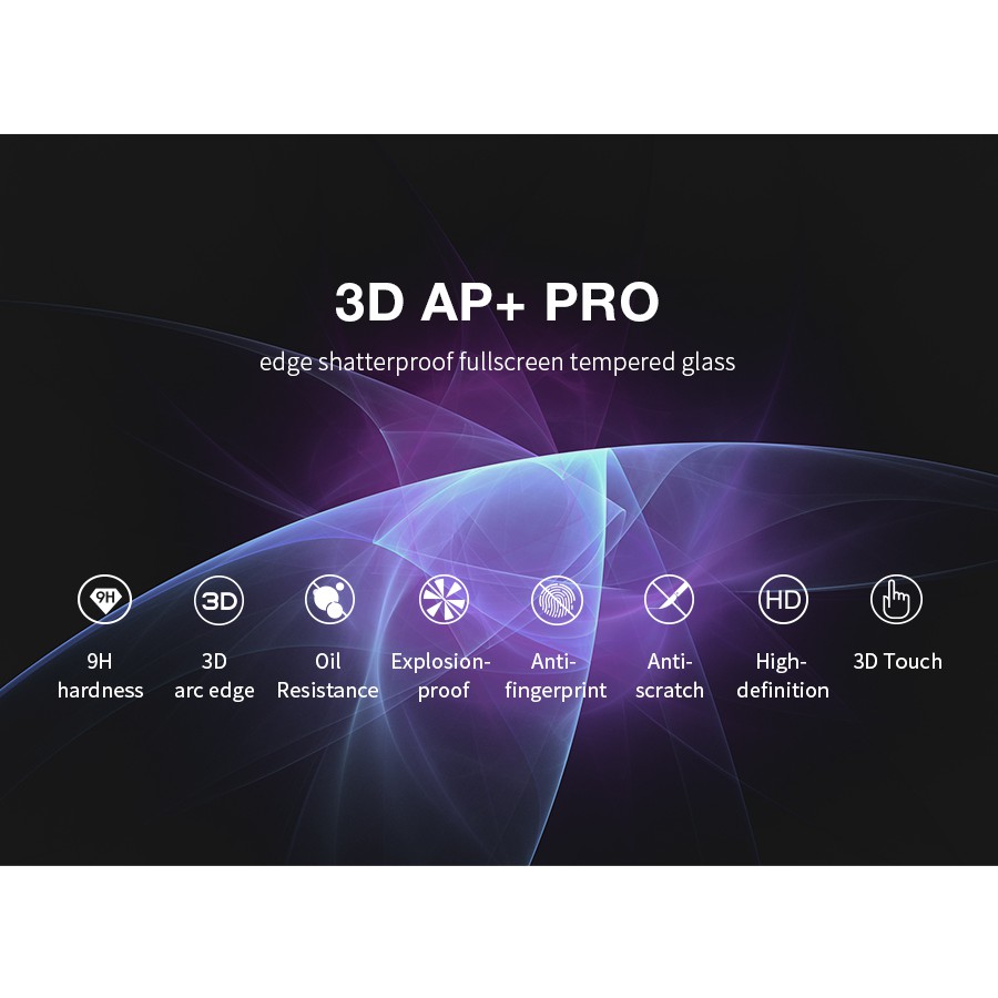 Dán cường lực iPhone 7/ iPhone 8 NILLKIN 3D AP + Pro full màn hình