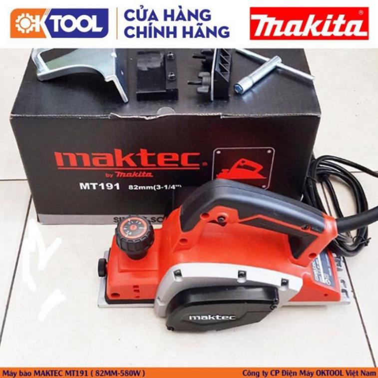 Máy bào gỗ Maktec MT191 chuyên dụng, chất liệu cao cấp, rắn chắc chịu được va đập bảo hành 6 tháng