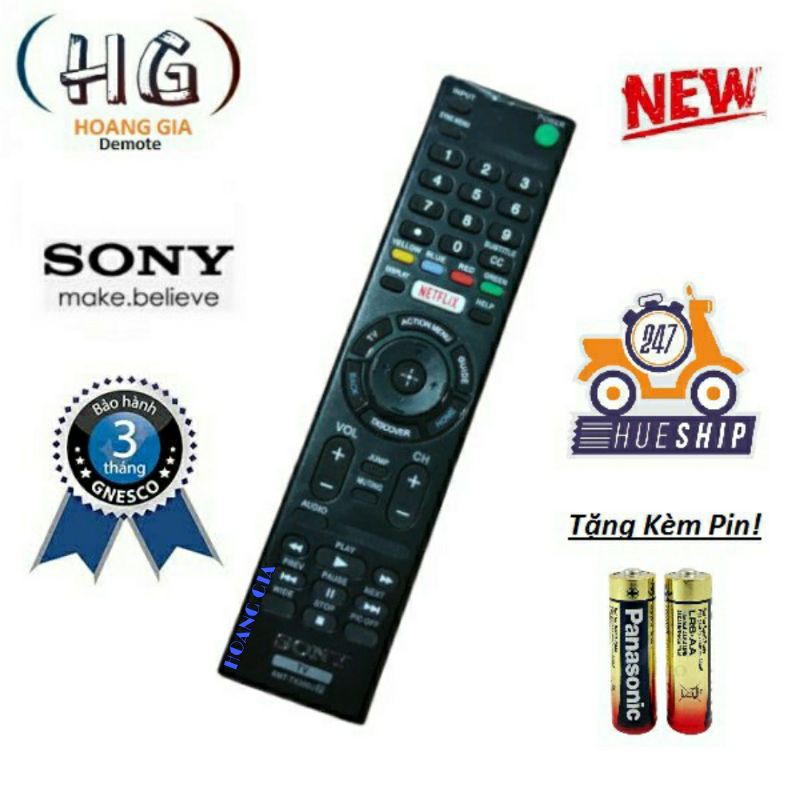 Điều khiển tivi Sony RMT-TX200U.