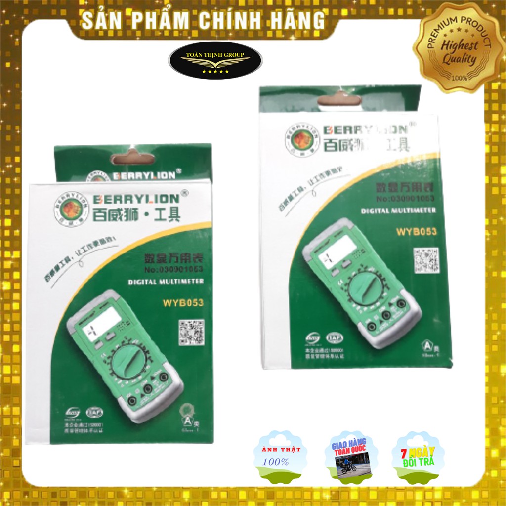 Đồng Hồ Vạn Năng Hiệu BERRYLION Chính Hãng - Đồng Hồ Ampe Kế Kỹ Thuật Số - Chất Lượng Tuyệt Đối
