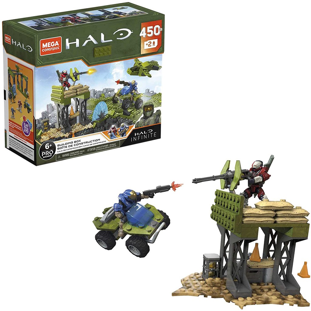 Mega Construx Halo Infinite Construction Set with Spartan Gungnir - Bộ xếp hình Mega Construx