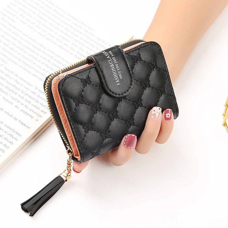 Ví Ngắn Nữ Cầm Tay Cao Cấp Thiết Kế Thanh Lịch V562 Dáng Sang Trọng - Hazo
