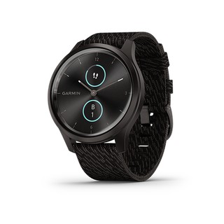 Đồng Hồ Garmin Vivomove Style (42mm) - Graphite-Black Pepper, Nylon