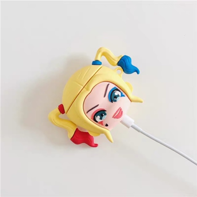 [Mã ELFLASH3 hoàn 10K xu đơn 20K] Case Airpods 1/2 cô gái Harley Quinn