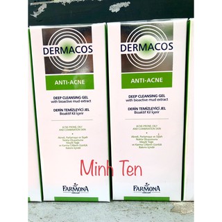 Sữa rửa mặt Dermacos làm sạch sâu cho da dầu, da mụn, da nhạy cảm