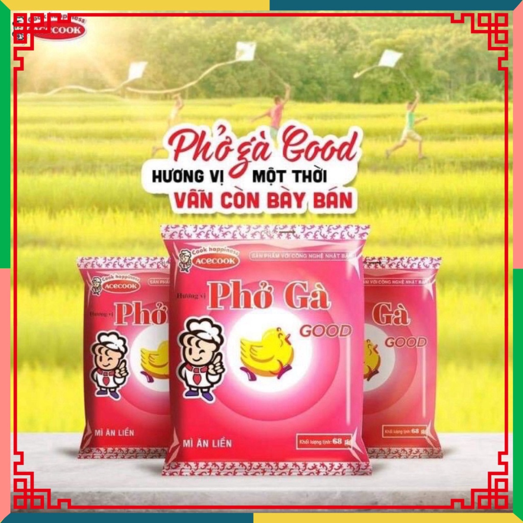 HOT LIKE 1 gói mì sợi phở mùi vị phở gà/ bò Good Acecook 68g