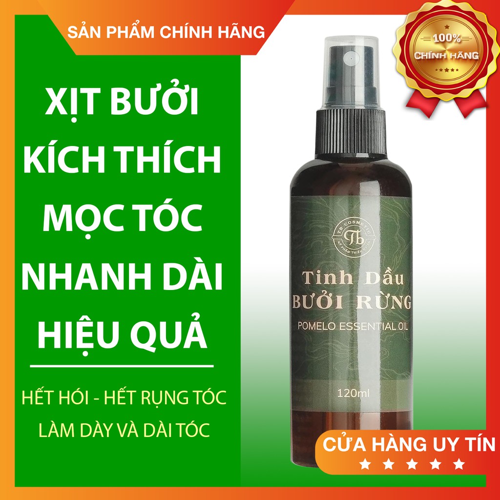 [CHÍNH HÃNG] XỊT TÓC TINH DẦU BƯỞI TB COSMETIC KÍCH MỌC TÓC NHANH 3-8CM/THÁNG, GIẢM RỤNG