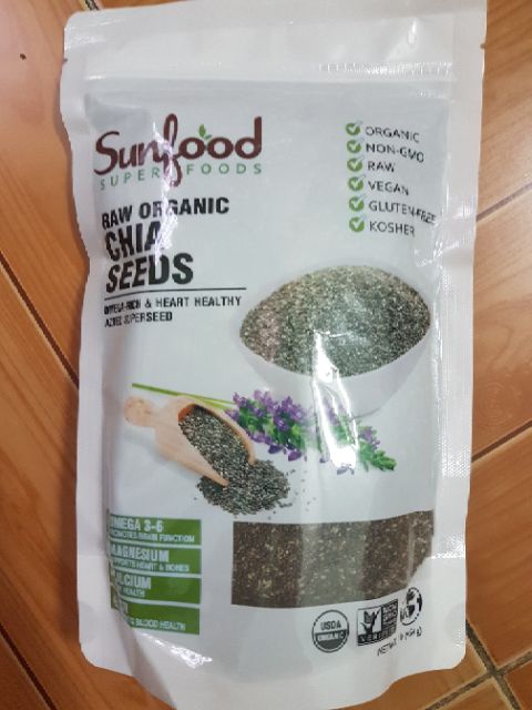 Hạt Chia Mỹ Sunfood túi 454g