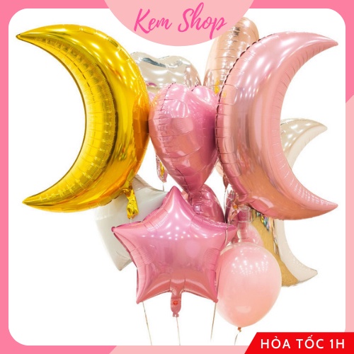 Bóng Mặt Trăng Size Đại 72x49cm Trang Trí Sinh Nhật - K191