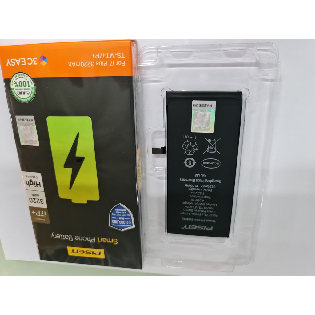 Pin Sạc Pisen TS-MT - i7P (iPhone 7P, 3.8V - Dung lượng cao 3220mAh) - Hàng Chính Hãng