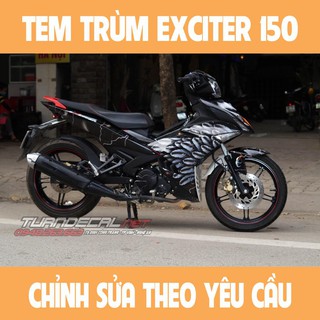Tem Trùm Exciter 150 Đại bàng đen Đẹp