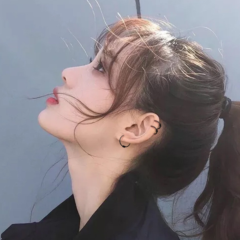 Khuyên Tai Vòng 11mm Nhiều Màu Thời Trang Cho Nam Nữ 1 9mm 6mm