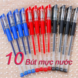 combo 4 cây viết mực nước gồm 1 đen, 2 xanh dương, 1 đõ. giá khuyến mãi chỉ 10k/4 cây. hàng có sẵn nhé các bạn.