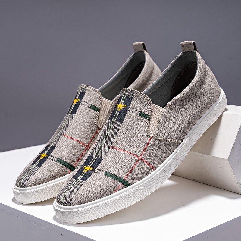 [XẢ KHO, LẺ SIZE] Giày lười nam - Slip on nam vải - Mã LY107