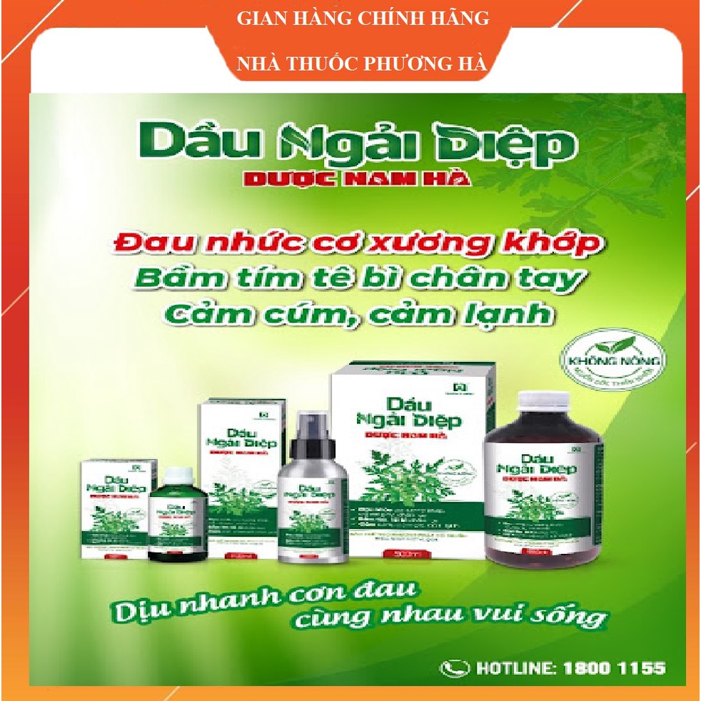 Dầu ngải diệp Dược Nam Hà, chai 50ml