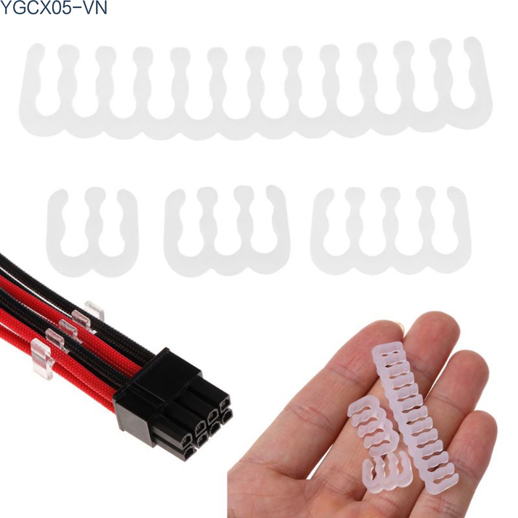 Bộ 16 / 24 Kẹp 4 / 6 / 8 / 24 Chân Giữ Dây Cáp Máy Tính / Đồ Dùng Tiện Dụng | BigBuy360 - bigbuy360.vn