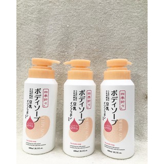 [HÀNG NHẬT]Sữa tắm dưỡng ẩm sữa đậu nành Soy Milk The Body Soap 600ml.