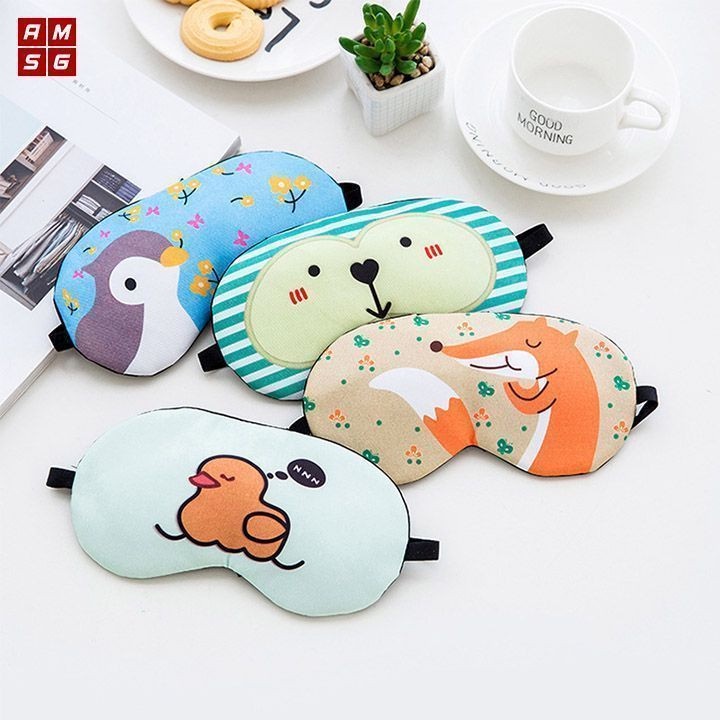 Bịt Mắt Che Mắt Ngủ Hình Thú cute - Miếng bịt mắt ngủ hoạt hình dễ thương / Mặt Nạ Ngủ Họa Tiết Siêu Cưng