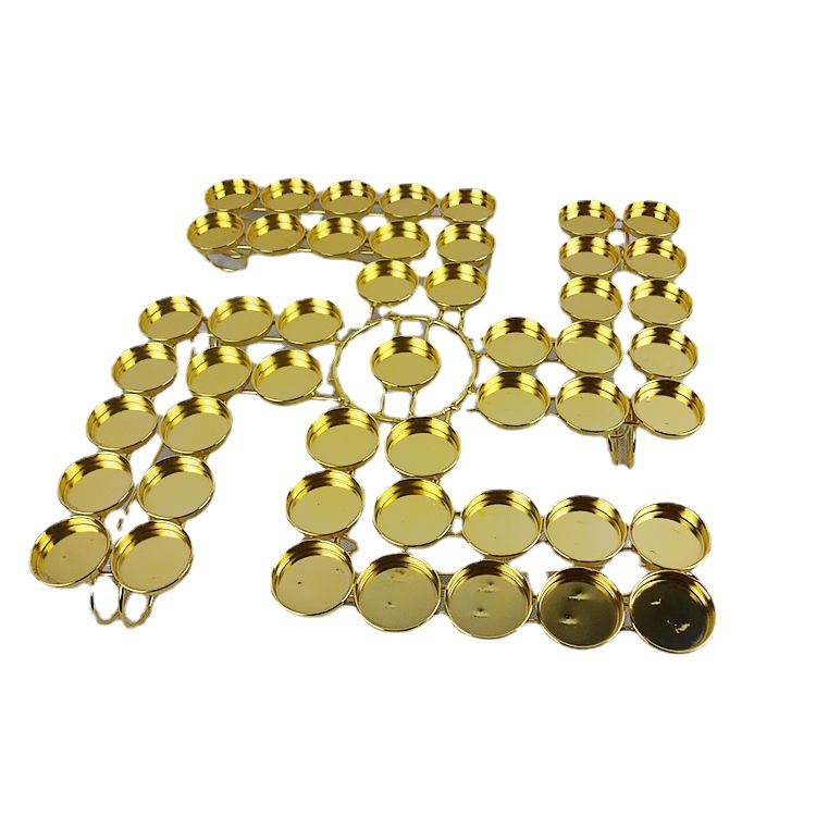 Đèn dược sư chư vạn , đế nến hợp kim chữ vạn