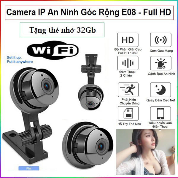 BH 12 THÁNG + CÓ HDSD Camera giám sát kết nối internet bằng wifi V380 Pro -Camera IP quan sát không dây có hồng ngoại