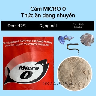 CÁM MICRO 0 - 1KG, Thức ăn mịn, lâu chìm hơn Tomboy 0, cho cá con, lươn bột