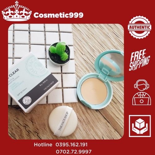 Phấn phủ kiềm dầu, phấn phủ dạng bột the face shop hàn quốc chính hãng lâu trôi Cosmetic999