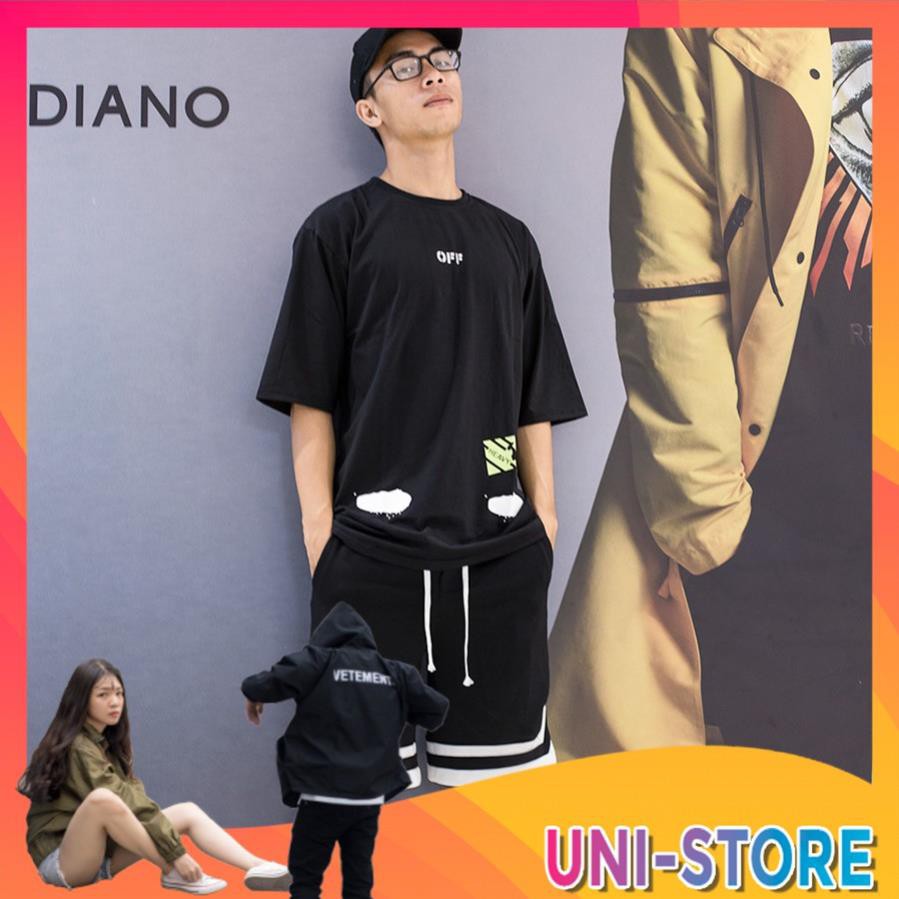 Quần Short Double V Unisex - Quần Short 2v Nam Nữ Thể Thao Form Rộng Vải Thun Dày Dặn Tập Gym Màu Đen | Uni Store  ྇