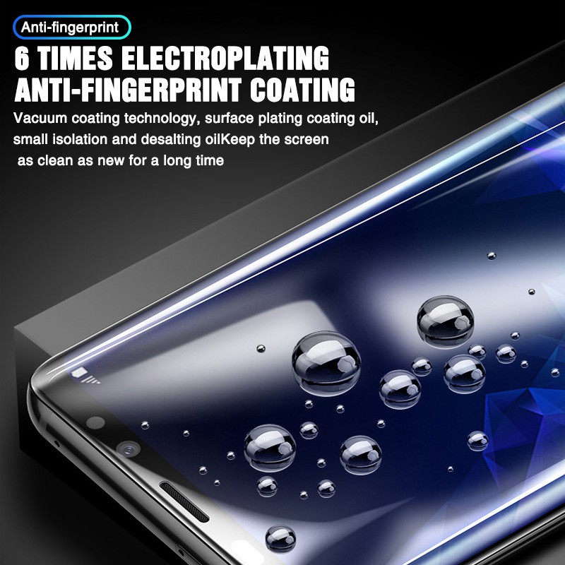 Kính Cường Lực 21D Bảo Vệ Toàn Màn Hình Cho Samsung S6 S7 S8 S9 S10 S10E 5G Note 8 9 10 Pro Lite Plus Edge
