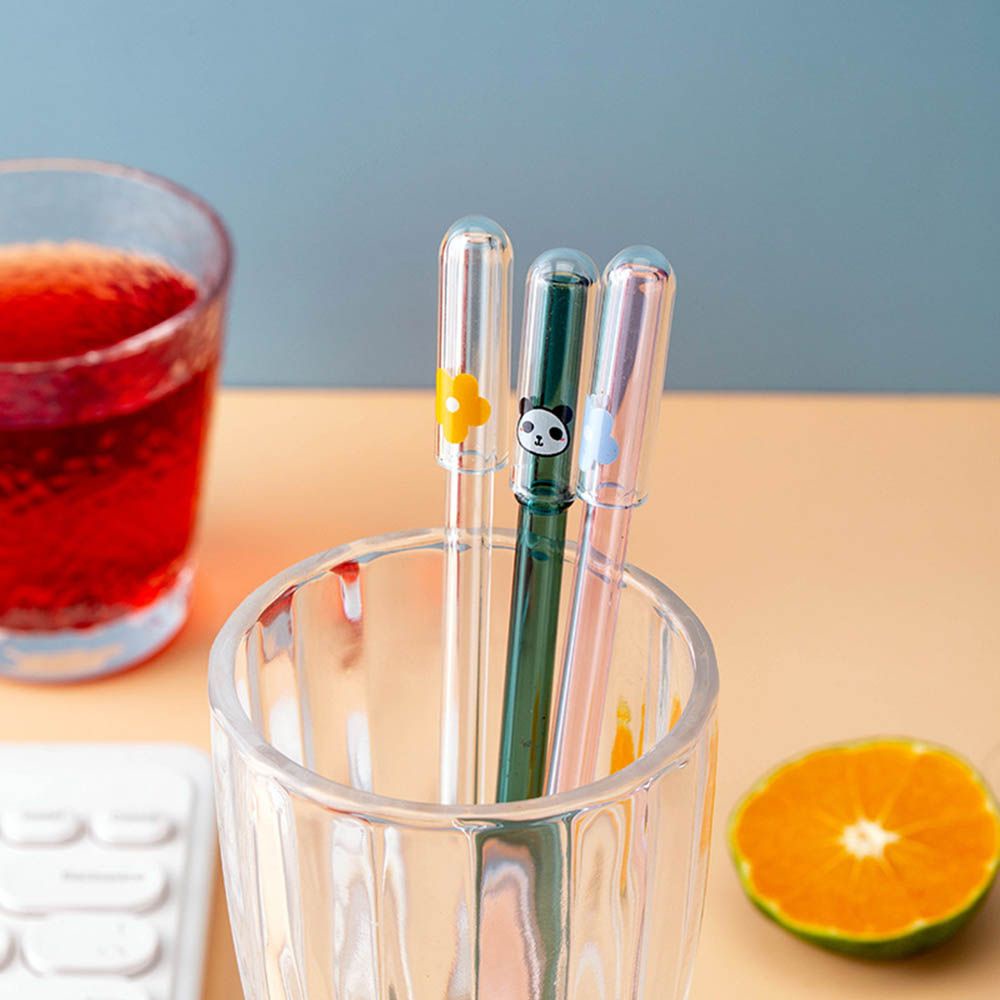 Nút Bịt Ống Hút Chống Bụi Bẩn Có Thể Tái Sử Dụng Hình Hoạt Hình