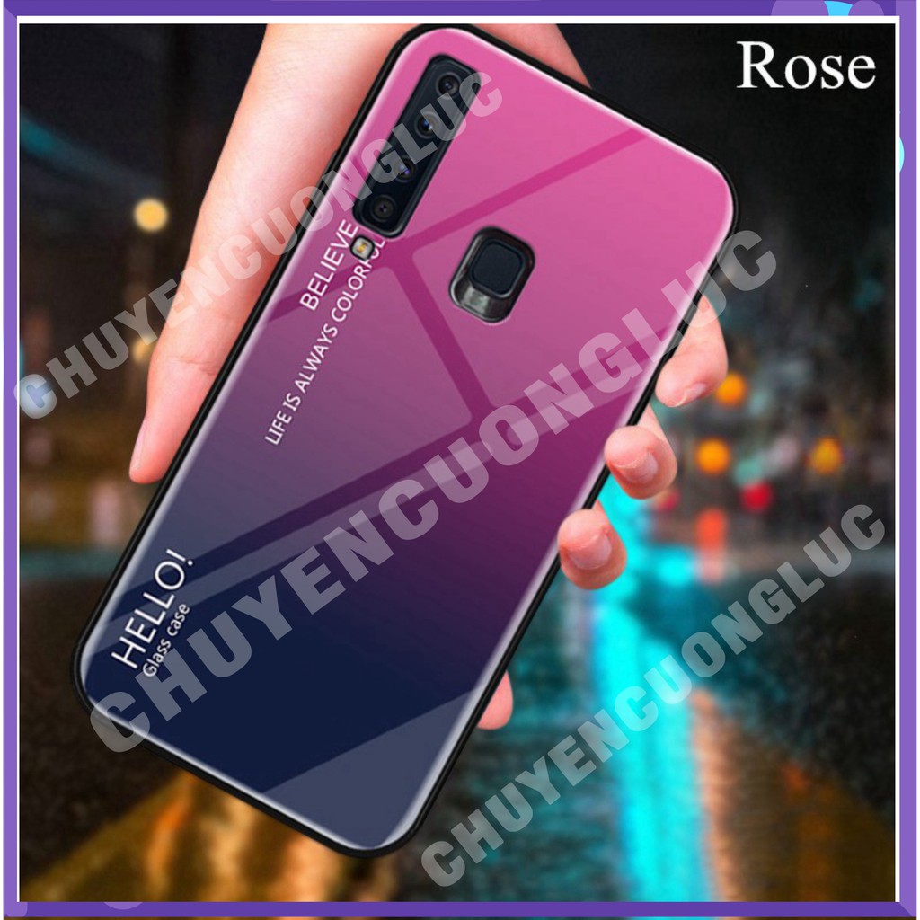 [HOT] ỐP LƯNG SAMSUNG Galaxy A9 2018 mặt kính cường lực màu gradient . ... - CCLNB