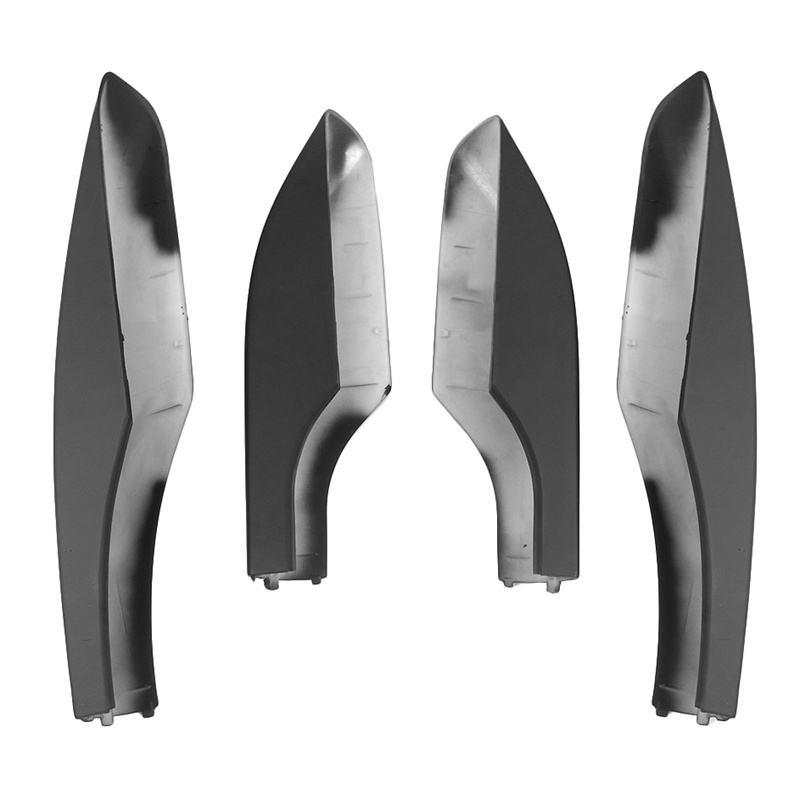 Set 4 Vỏ Bọc Bảo Vệ Giá Đỡ Hành Lý Gắn Nóc Xe Hơi Toyota Fortuner 2004-2014 Bằng ABS Màu Đen