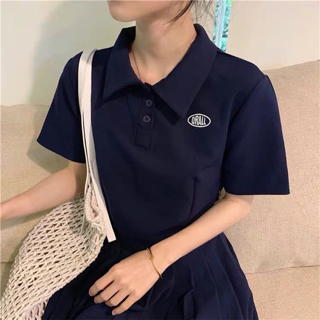 Order - Váy polo hàn quốc dáng ngắn xoè dành cho nữ ulzzang | BigBuy360 - bigbuy360.vn