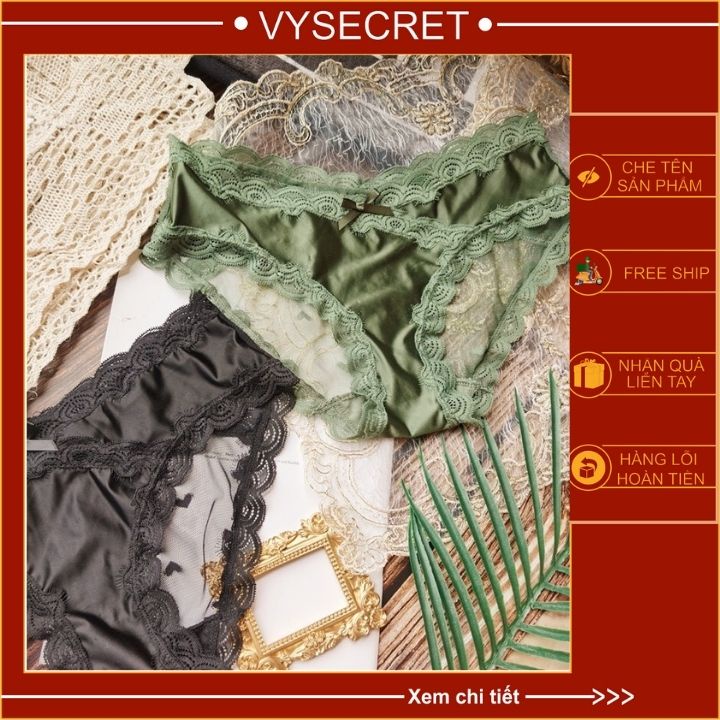 QUẦN LÓT REN KHÁNG KHUẨN SEXY KẾT HỢP COTTON ÔM MÔNG C1245 | BigBuy360 - bigbuy360.vn