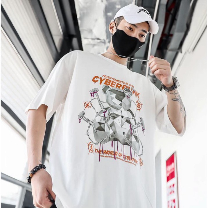 ÁO THUN, ÁO PHÔNG TAY LỠ UNISEX GẤU SIÊU NGẦU M24 KL SHOP DVSHOP