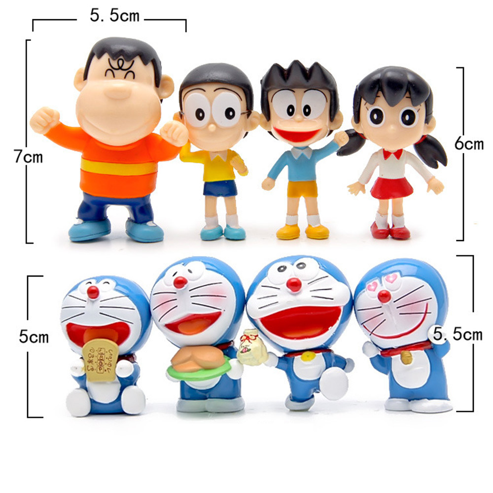 Set 8 Mô Hình Đồ Chơi Nhân Vật Shizuka Minamoto Trong Phim Hoạt Hình Doraemon