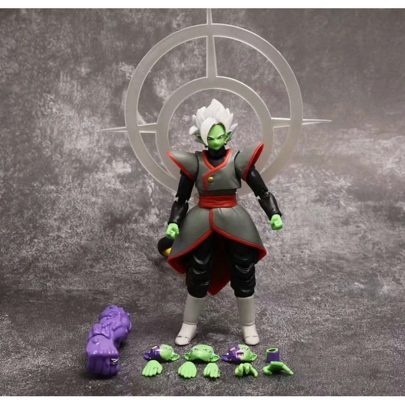 Mô Hình Figure dragon ball 7 viên ngọc rồng Jiren và Fusion Zamasu có khớp 15Cm