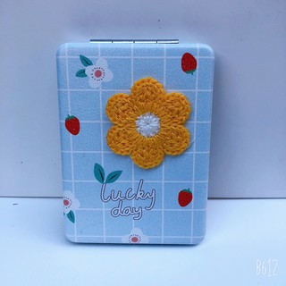 Gương 2 mặt mini hình thêu