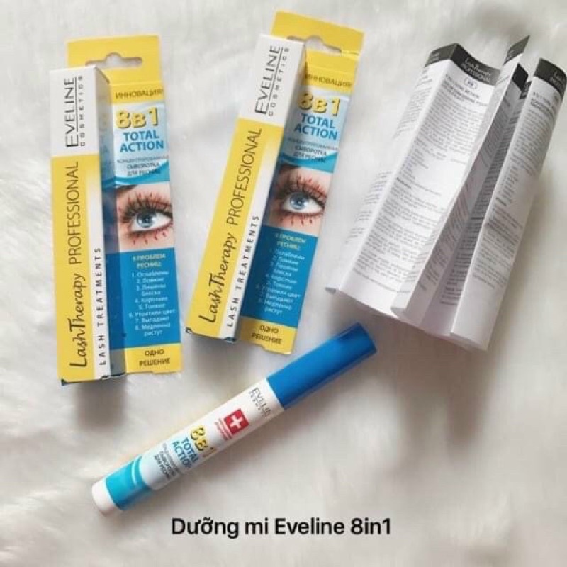 Huyết Thanh Dưỡng Dài Mi EVELINE 8in1 Nga 10ml