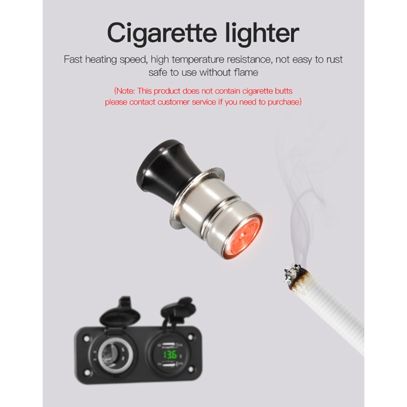 Bộ Chuyển Đổi Nguồn Điện 12V-24V Hai Cổng USB Cho Xe Hơi Xe Máy