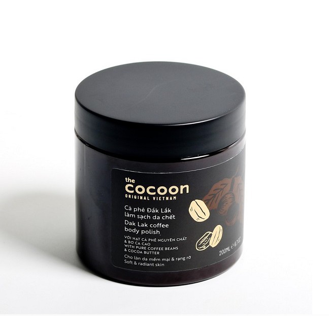 Tẩy da chết toàn thân chiết xuất cà phê Cocoon Dak Lak Coffee Body Polish 200ml